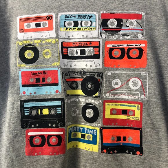 GAP Other - GAP Kids boys' retro graphic cassette long-sleeved tee, size XL 80s 90s